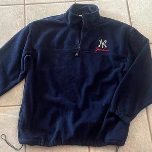 1990s Men's Embroidered New York Yankees Fleece Pullover - XL